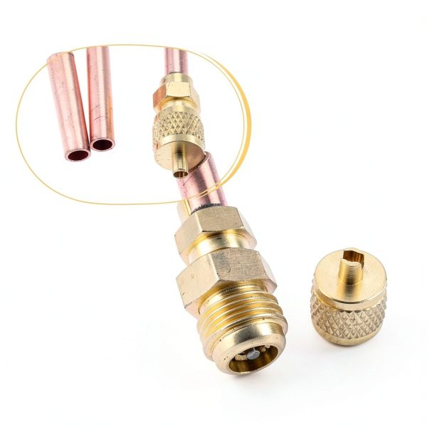 Gohantee 1/4'' SAE x 1/4'' O.D. Access Valves-5