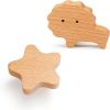 Wooden Cabinet Knob Evionlin Modern Drawer Handle-6