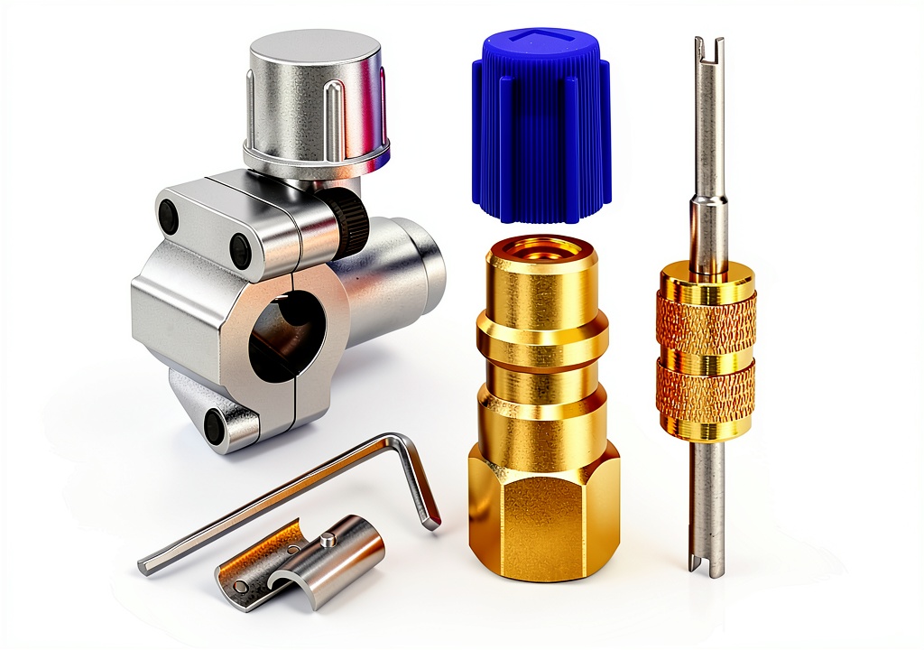 FANOVO A/C Retrofit Valve Kit components