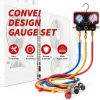 Rogvoc AC Manifold Gauge Set Brass Construction-1