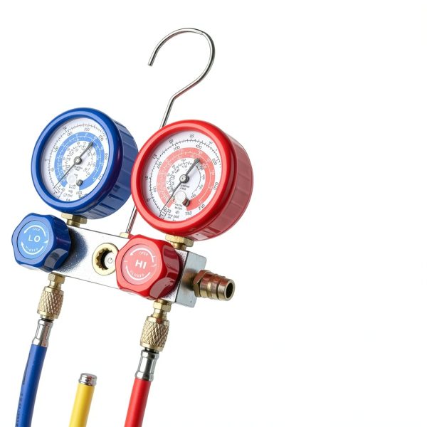 BACOENG Air Conditioning Manifold Gauge Kit 4 Way-4