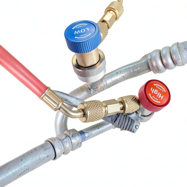 R134a Refrigerant Adapter Aluminum Quick Connect-6