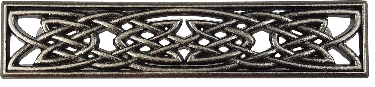 Antique Brass Classic Cabinet Pulls on a wooden cabinet