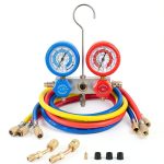 BACOENG Air Conditioning Manifold Gauge Kit 4 Way-0