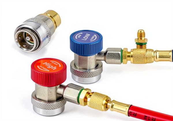 R134a Refrigerant Adapter Aluminum Quick Connect-5