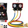 Rogvoc AC Manifold Gauge Set Brass Construction-0