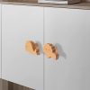 Wooden Cabinet Knob Evionlin Modern Drawer Handle-5