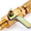 Aupoko Brass Ball Valve 1/4 Inch Manual Shutoff-0