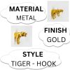 Gold Safari Knob by Knobs By Blossom Metal Cabinet-3