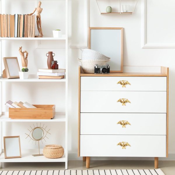 Dinosaur Cabinet Handles ArtisanWonders Gold Finish-4