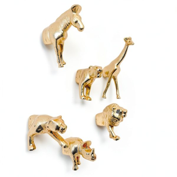 Gold Safari Knob by Knobs By Blossom Metal Cabinet-6