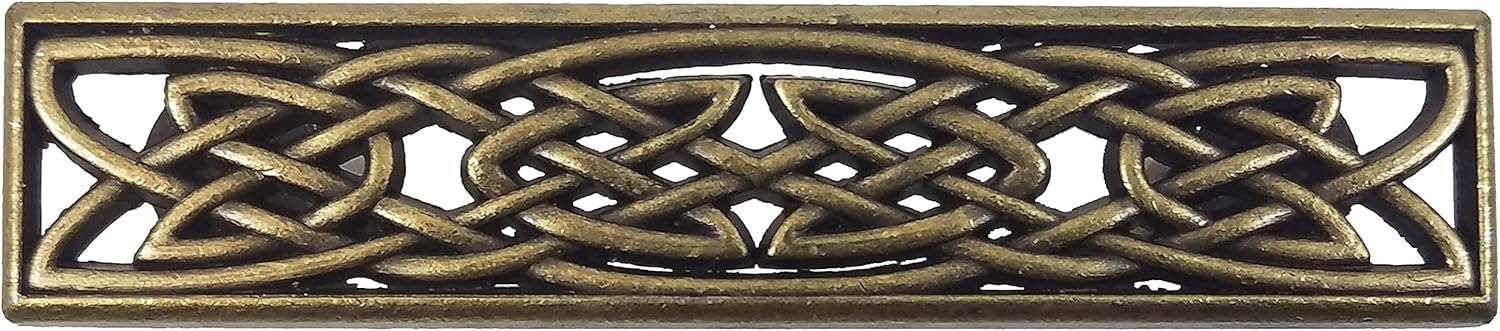 Antique Brass Classic Drawer Handle on a kitchen cabinet