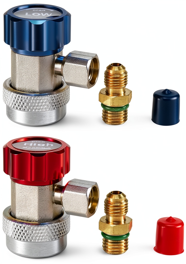 R134a quick couplers in use