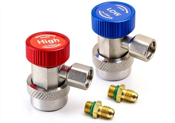 R134a Refrigerant Adapter Aluminum Quick Connect-0
