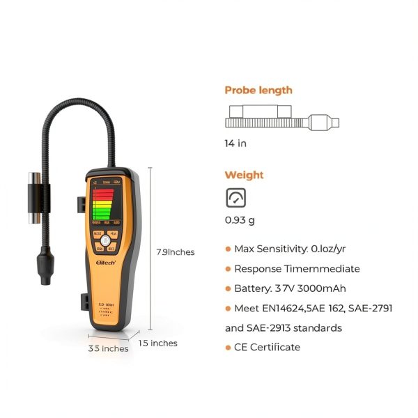 Elitech Heated Diode Sensor Ild-100h Leak Detector-5