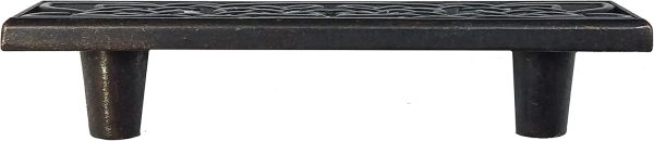 Brass Drawer Pull GENUINE TEXAS BRAND Oil Rubbed-1