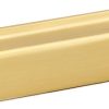 Alno Drawer Pull Satin Brass Modern Cabinet Handle-0