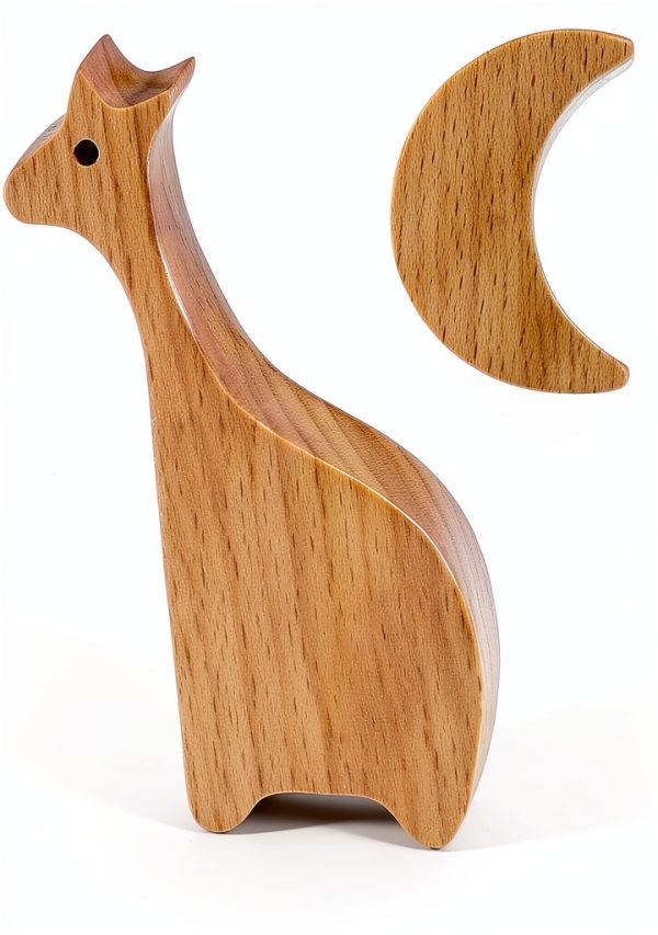 Wood Cabinet Handle Evionlin Modern Knob for Kids-3